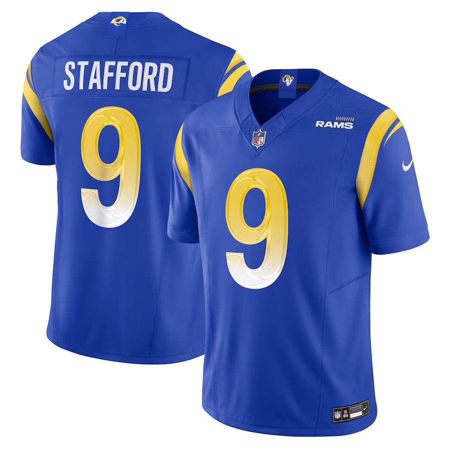 Men Los Angeles Rams #9 Matthew Stafford Nike Royal Vapor F.U.S.E. Limited NFL Jersey